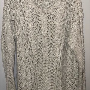 Maurices gray large knit sweater